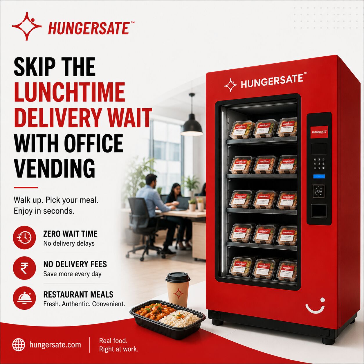 Hyderabad, Food Delivery, Skip The Lunchtime Delivery Wait With Office Vending