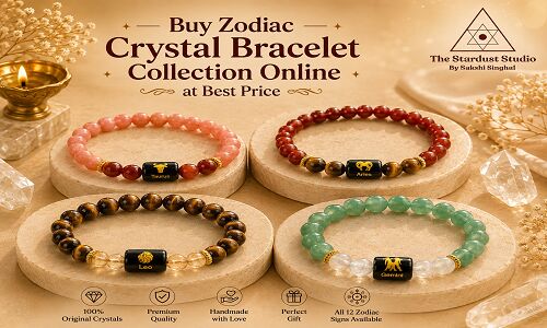 Gurgaon, Free Items, INR 991,  Buy Zodiac Crystal Bracelet Collection Online At Best Price | The Stardust Studio