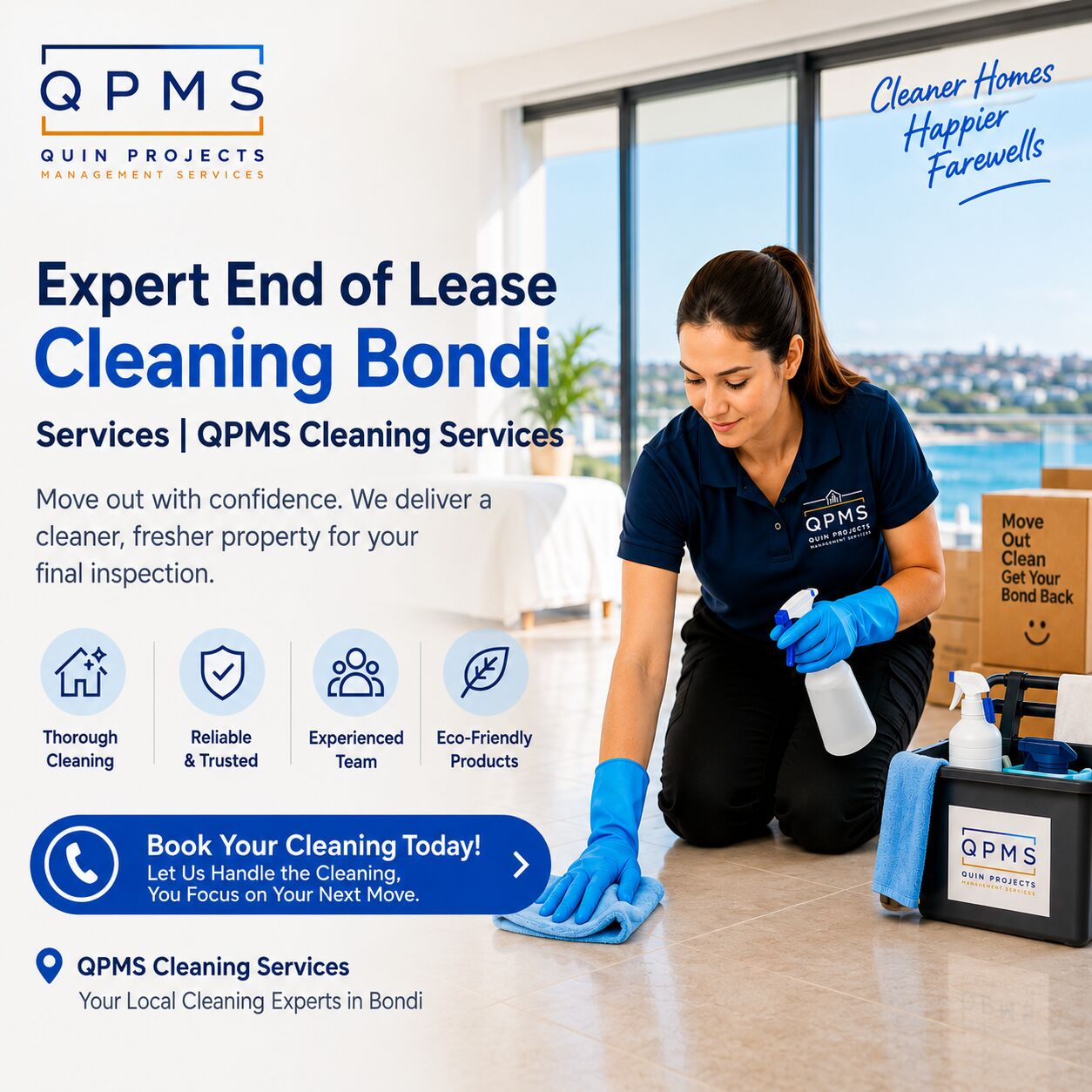 Sydney, Cleaning, Expert End Of Lease Cleaning Bondi Services | QPMS Cleaning Services