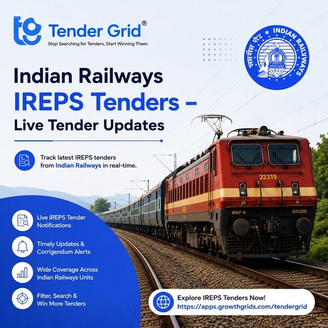 Jaipur, Business, Indian Railways IREPS Tenders - Live Tender Updates