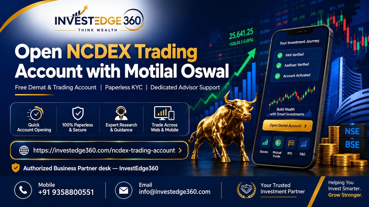 Jaipur, Financial, Open NCDEX Trading Account With Motilal Oswal