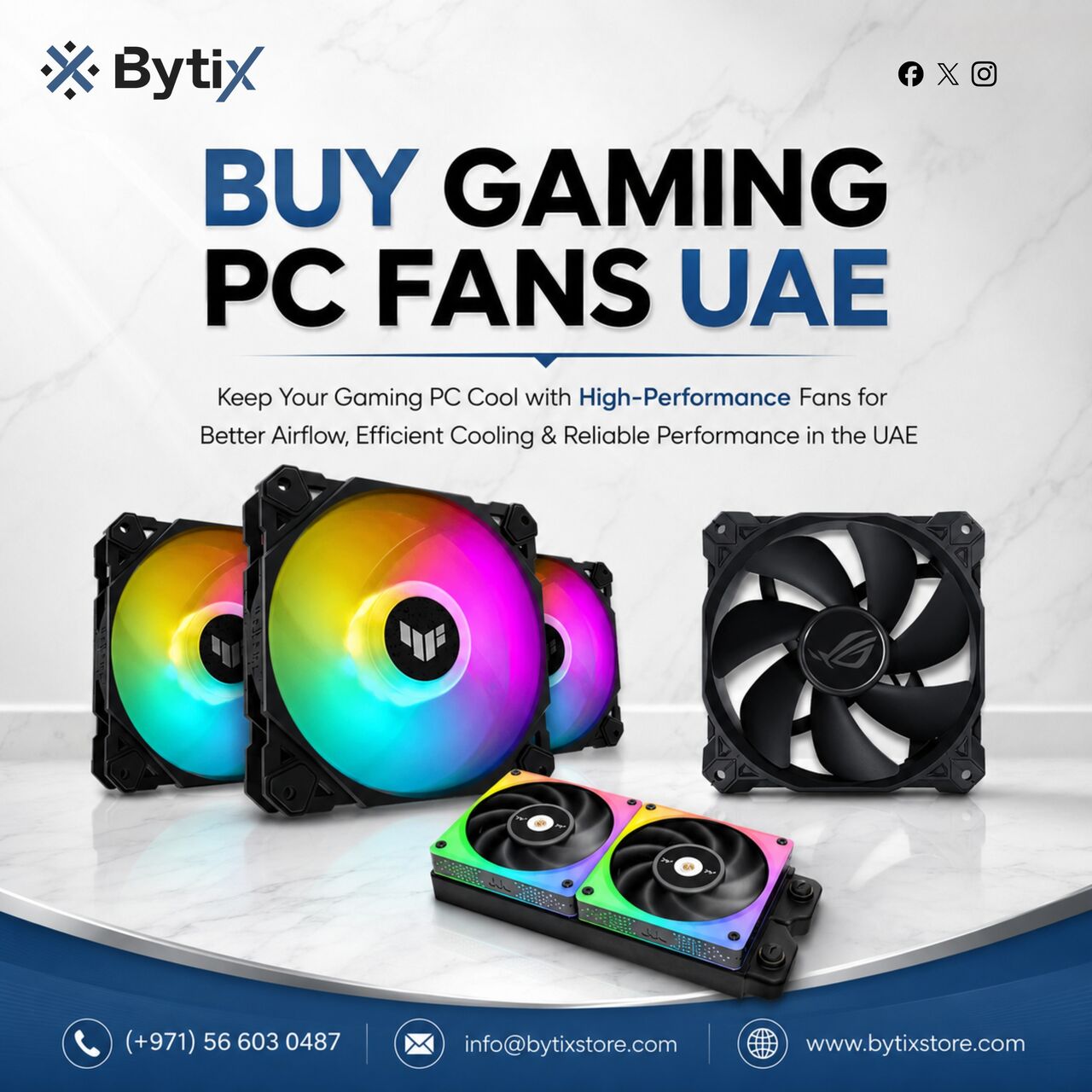 Bur Dubai, Computers, AED 135,  Buy Gaming PC Fans UAE For Better Cooling & Performance | Bytix