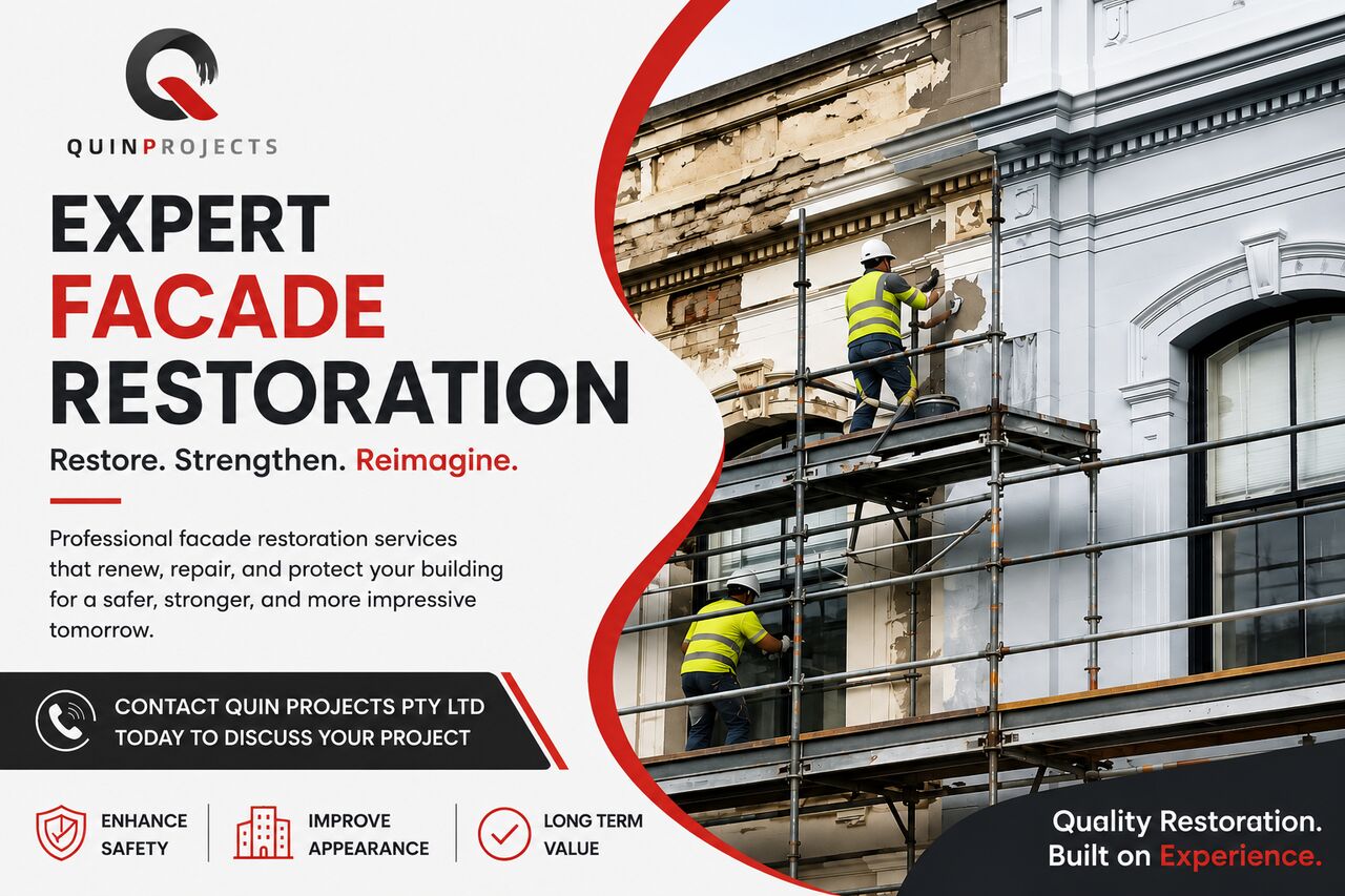 Sydney, Cleaning, Fa&ccedil;ade Restoration Services By Quin Projects Pty Ltd