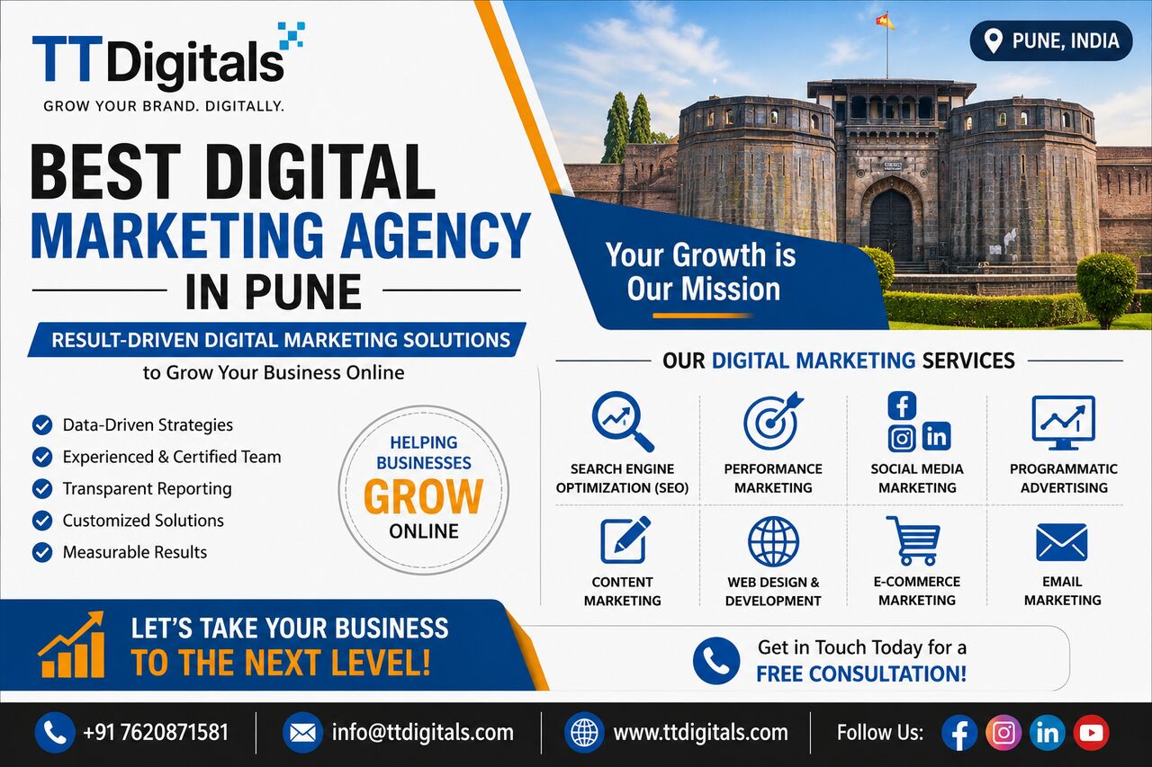 Pune, Marketing, Best Digital Marketing Agency In Pune | TTDigitals
