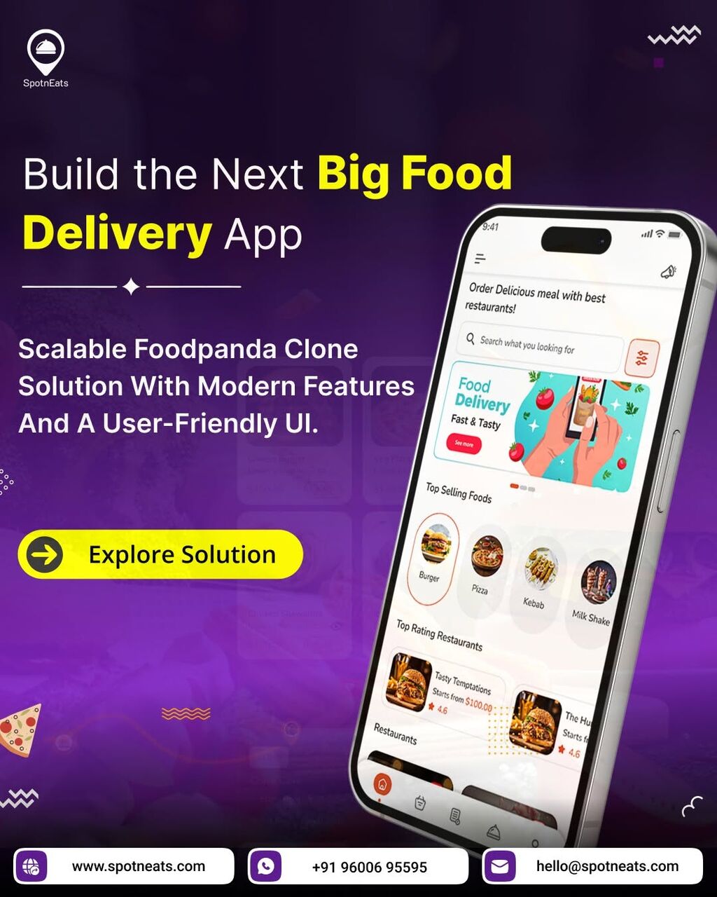 Tallinn, Business, Launch Your Food Delivery Business Faster With SpotnEats Food Delivery App Clone