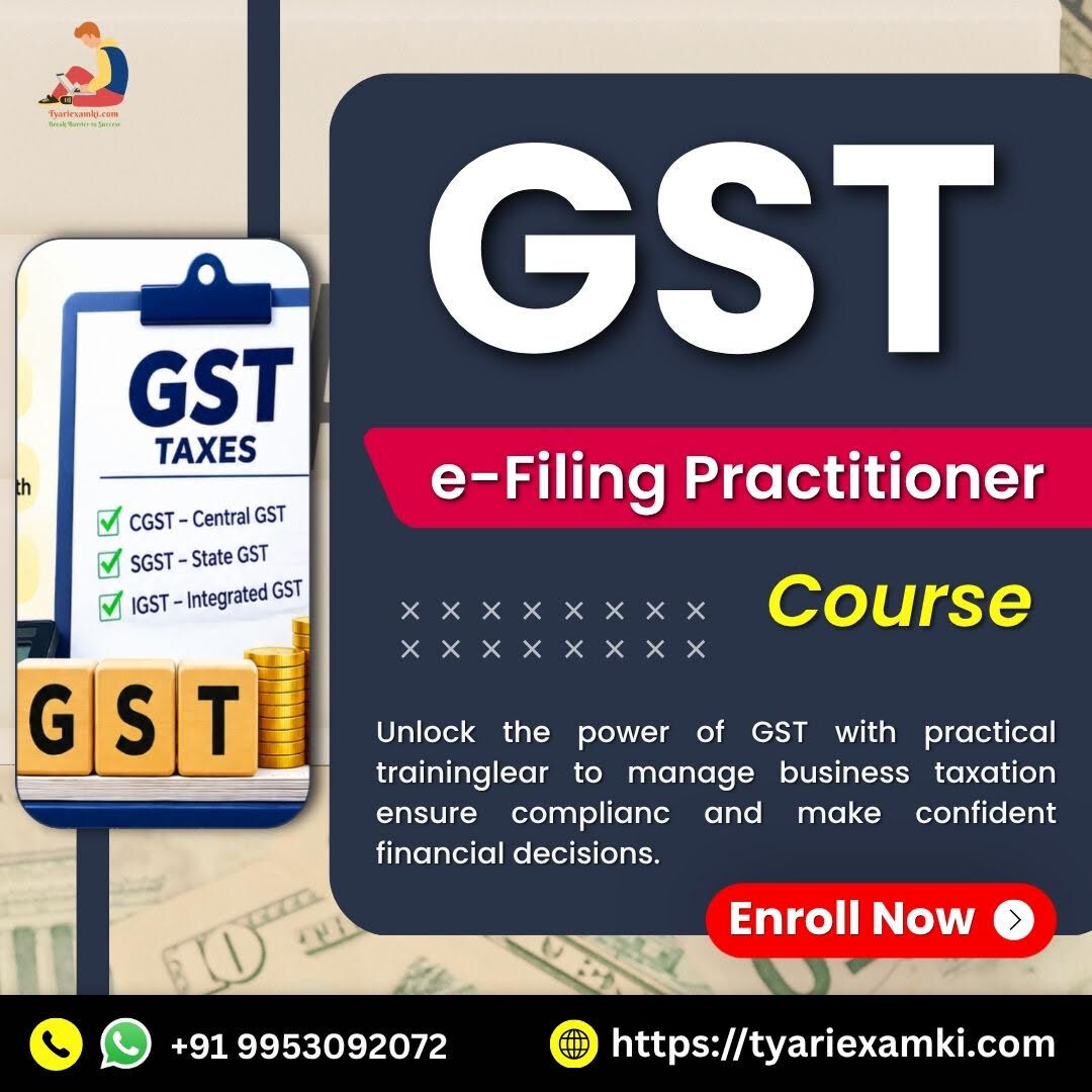 New Delhi, Lessons Offered, GST Course For Practical E-Filing & Tax Compliance