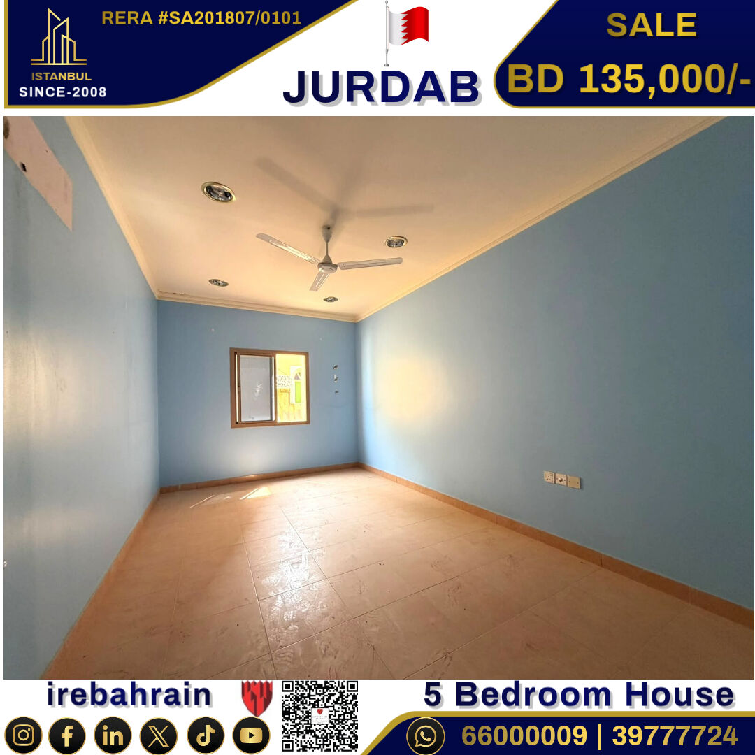 Sanad, Real Estate For Sale, BHD 135000,  5 BR,  Lovely Home For Sale In Jurdab