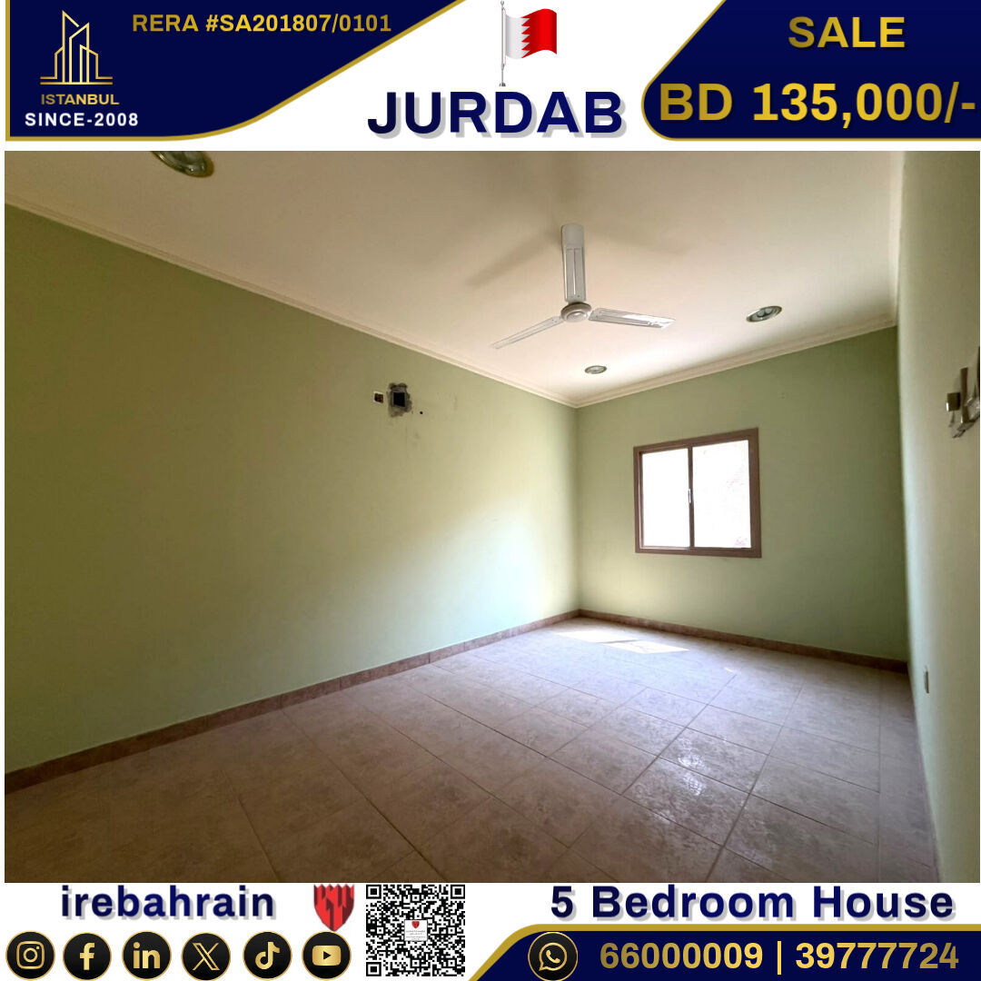 Sanad, Real Estate For Sale, BHD 135000,  5 BR,  Lovely Home For Sale In Jurdab