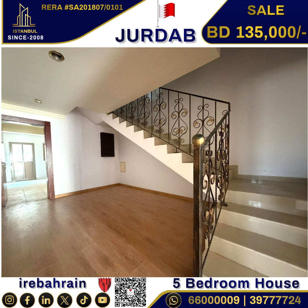 Sanad, Real Estate For Sale, BHD 135000,  5 BR,  Lovely Home For Sale In Jurdab