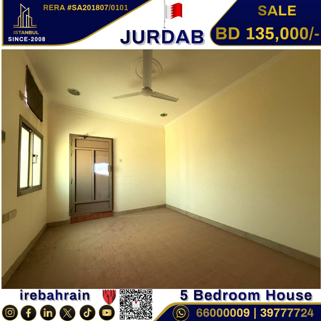 Sanad, Real Estate For Sale, BHD 135000,  5 BR,  Lovely Home For Sale In Jurdab