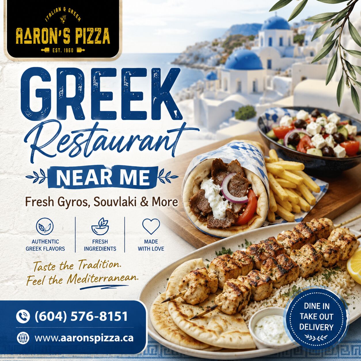 Surrey, Food & Drink, Greek Restaurant Near Me &ndash; Fresh Gyros, Souvlaki & More