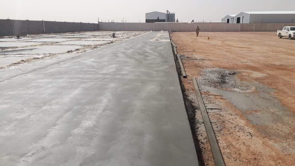 Al Aziziyah, Construction, صبة تيرازو صبة مروحة الخرسانة المطبوعة ال