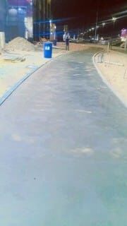 Al Aziziyah, Construction, صبة تيرازو صبة مروحة الخرسانة المطبوعة ال