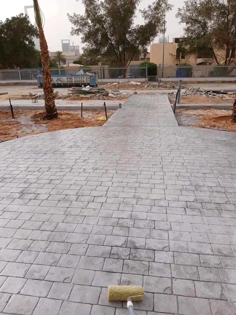 Al Aziziyah, Construction, صبة تيرازو صبة مروحة الخرسانة المطبوعة ال