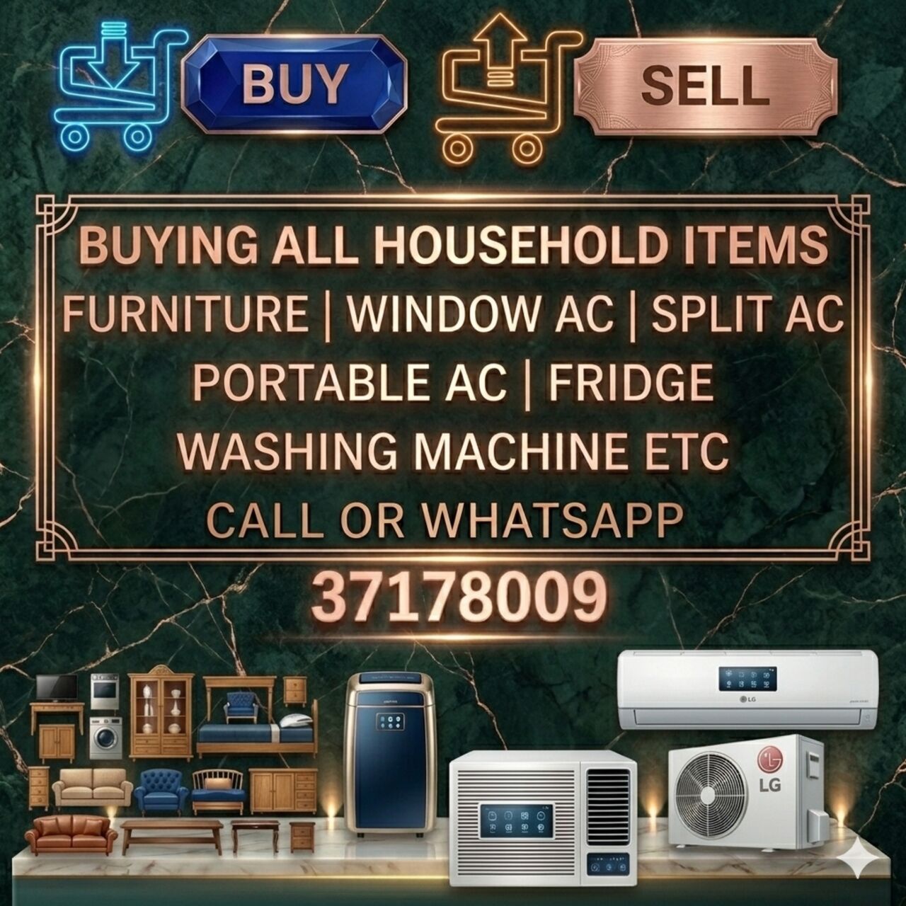 Manama, Items Wanted, @@We Buy Used Household Items Ac Fridge Washing Machine Cooking Range Etc