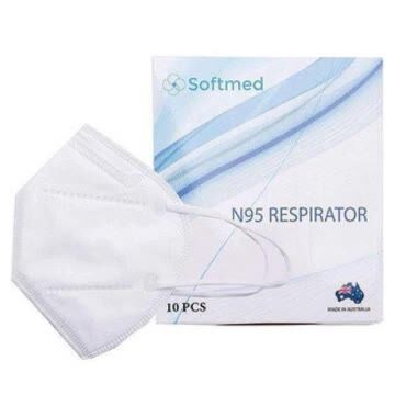 Melbourne, Health & Beauty Items, AUD 16,  Softmed N95 Flat Fold Particulate Respirator &ndash; Box Of 10
