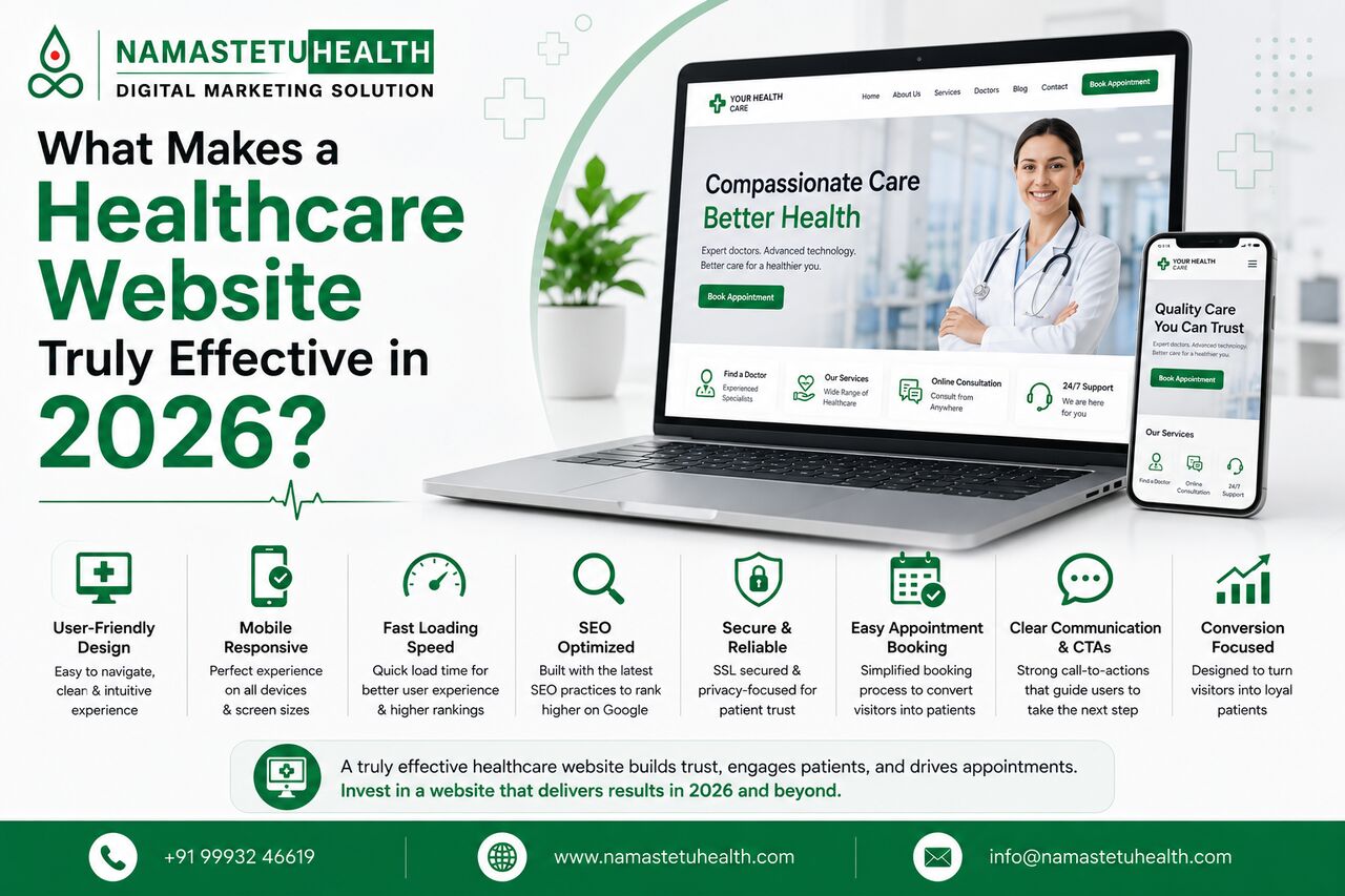 Indore, Marketing, What Makes A Healthcare Website Truly Effective In 2026?