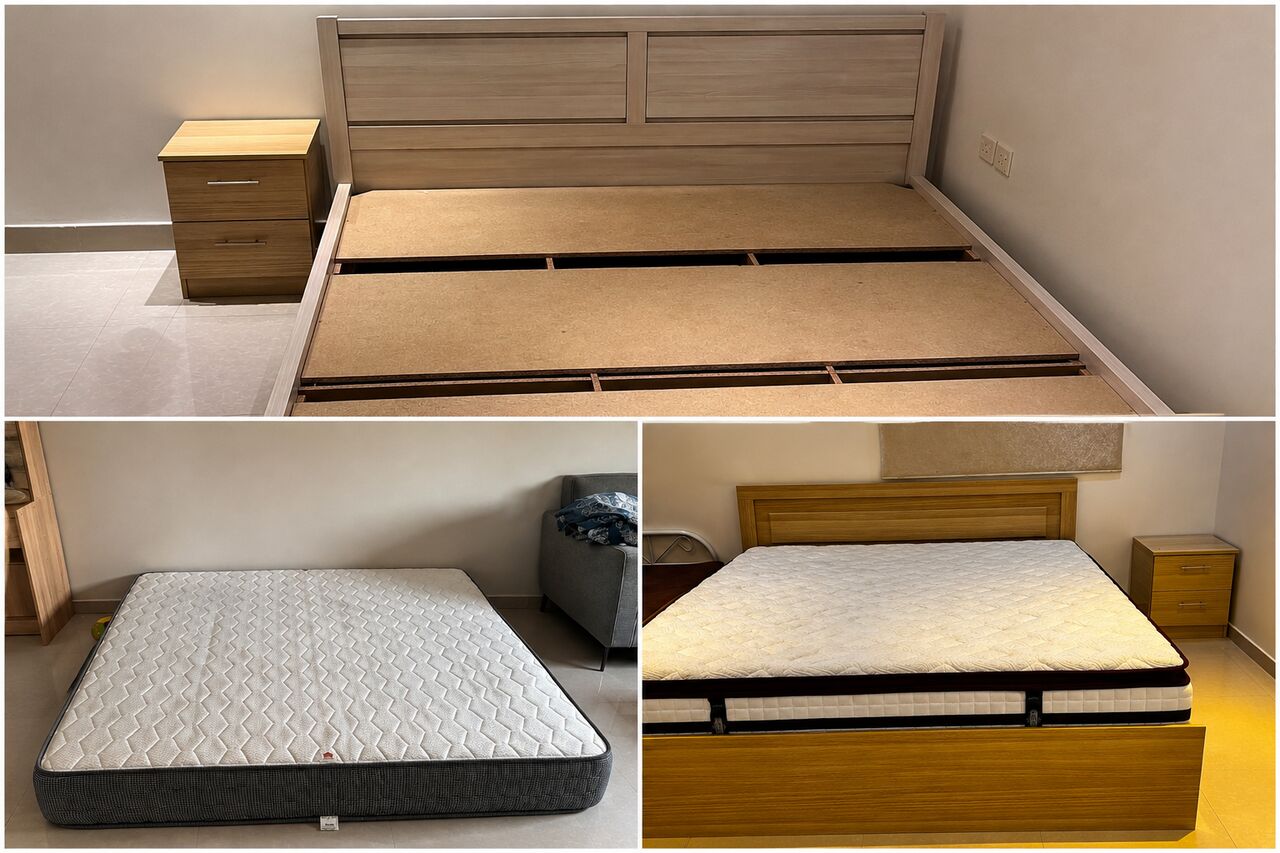 Riyadh, Furniture, SAR 8500,  2 Bedroom Set, Dining Table, Sofa Set, Refrigerator, Washing Machine, Cooking Range