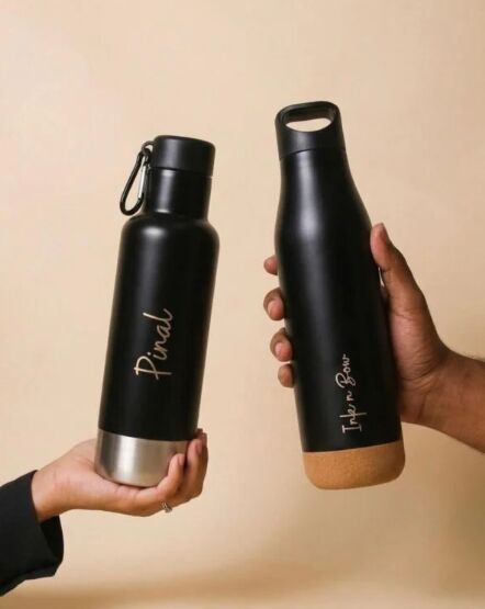 Mumbai, Collectibles, INR 1099,  Buy Your Personalized Vacuum Cork Bottle - 500 Ml At Ink N Bow