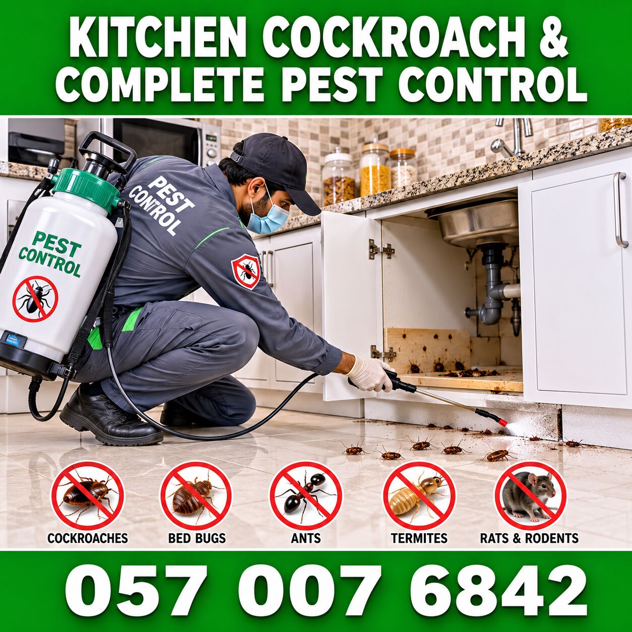 Al Faisaliah East, Pest Control, ✅✅ KITCHEN COCKROACH & COMPLETE PEST CONTROL – AL FAISALIAH EAST DAMMAM – 057 007 6842 ✅✅