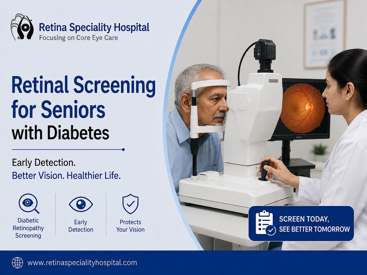 Indore, Health, Diabetes And Senior Vision: Regular Retinal Screening In Indore!!
