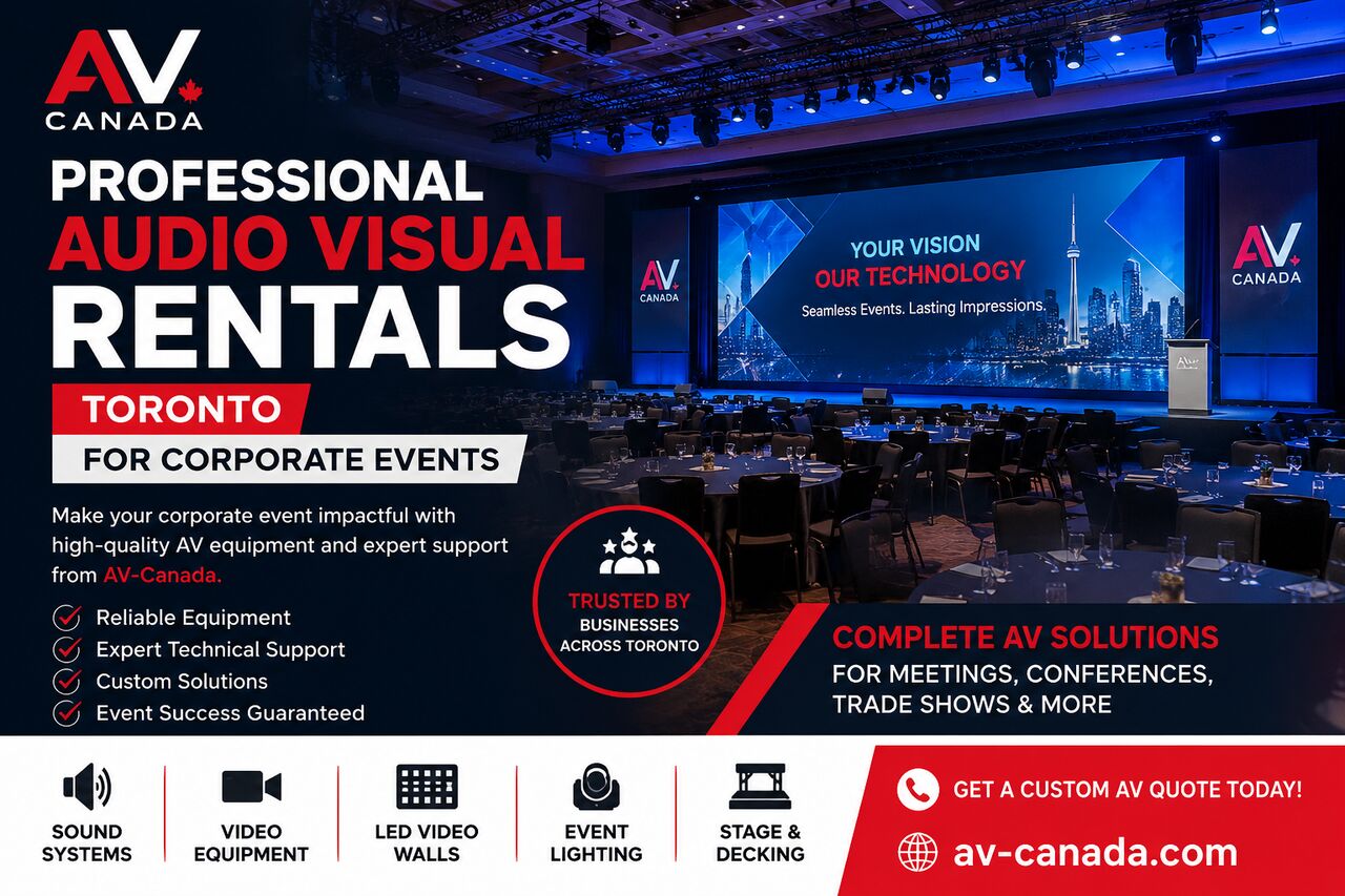 Mississauga, Event Planning, Professional Audio Visual Rentals Toronto For Corporate Events