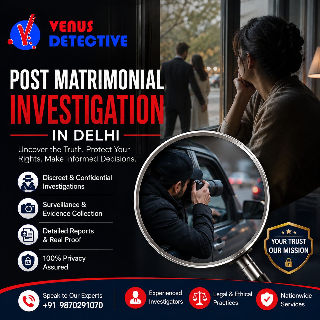 New Delhi, Legal, Post Matrimonial Investigation In Delhi &ndash; VENUS DETECTIVE