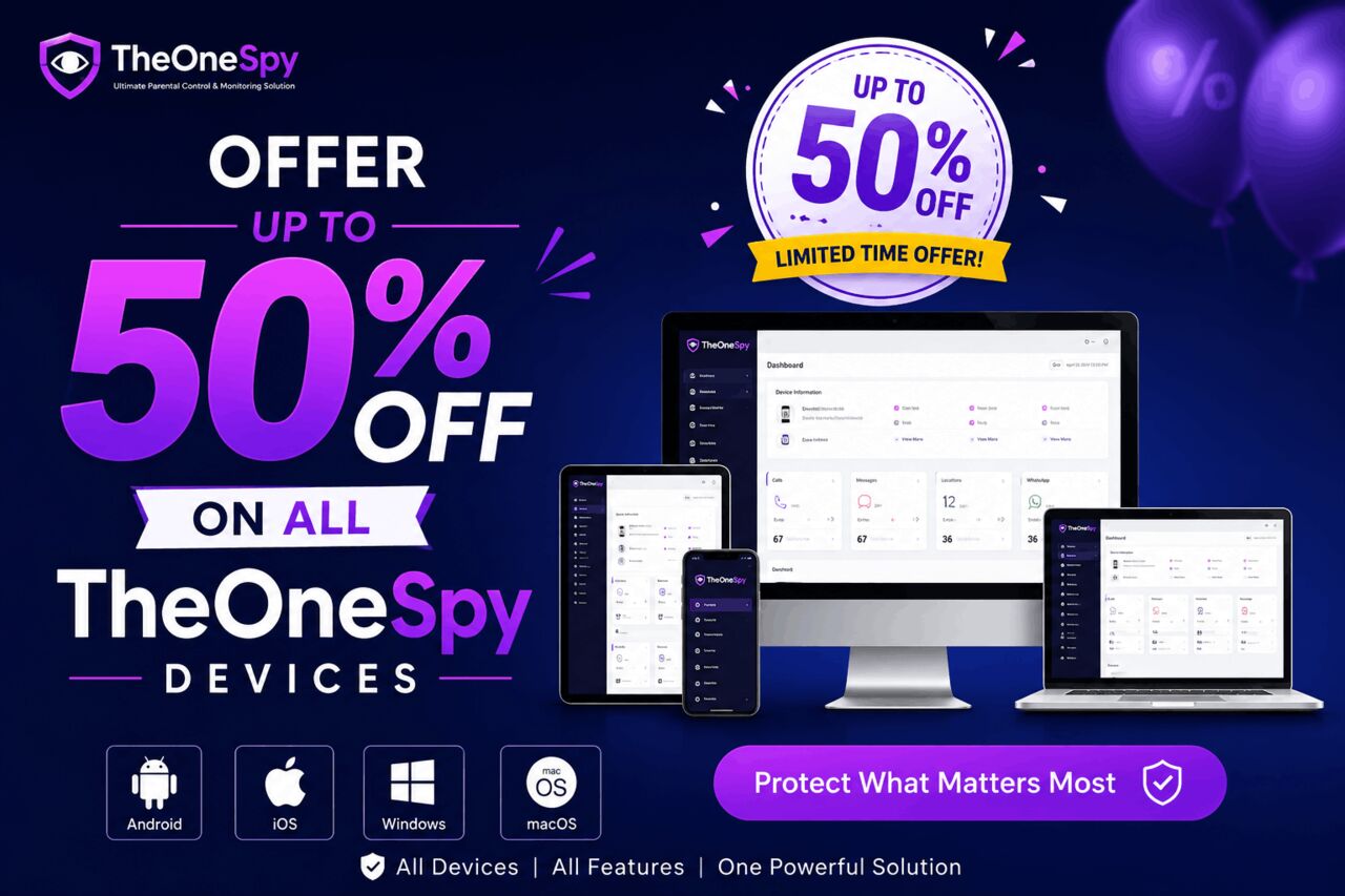 Los Angeles, Software, USD 6,  Special TheOneSpy Deal For Parents &ndash; Up To 50% Off