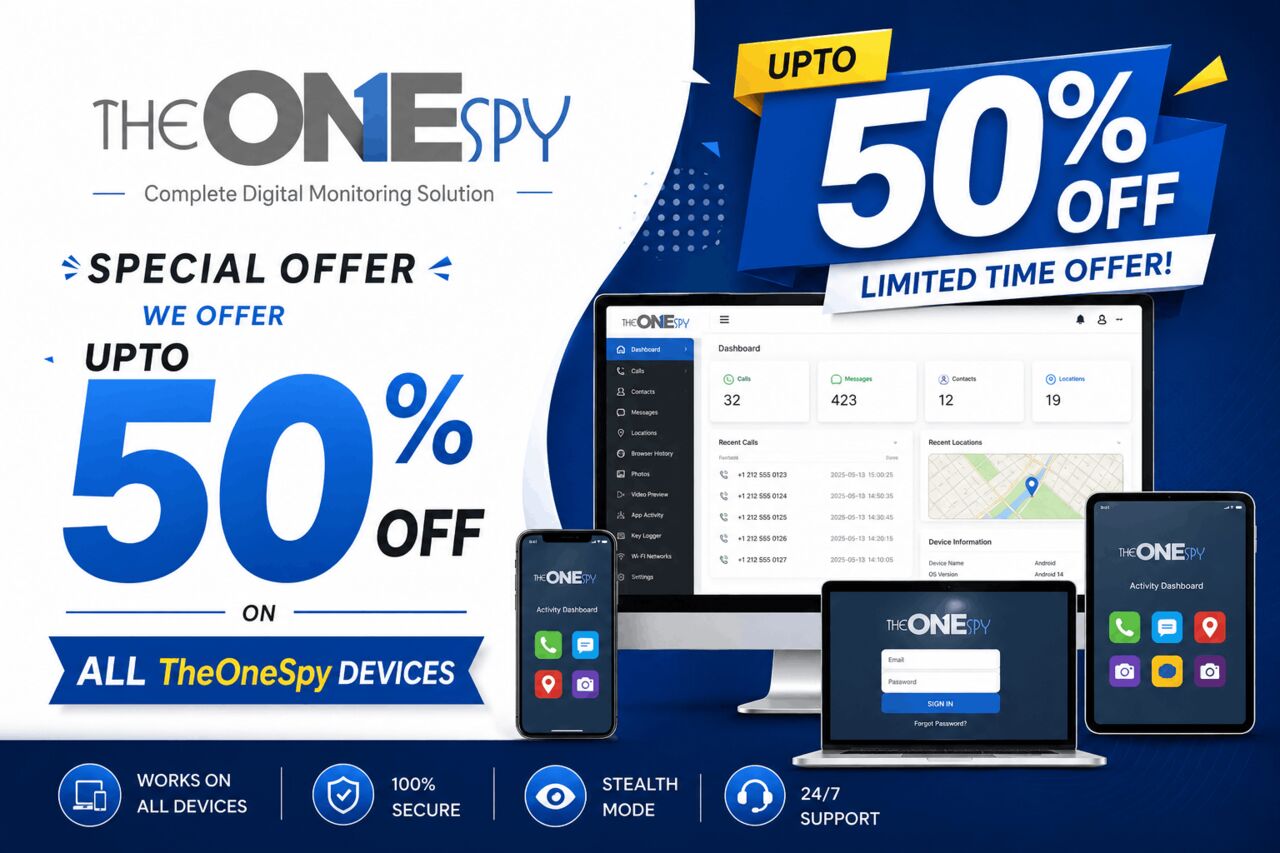 Los Angeles, Software, USD 6,  Special TheOneSpy Deal For Parents &ndash; Up To 50% Off
