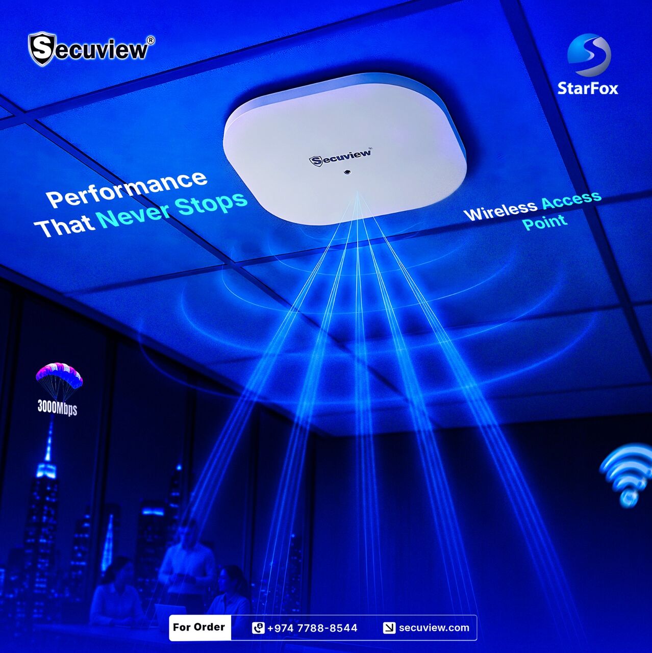 Doha, Electronics, QAR 390,  Secuview High-Performance AX 3000Mbps Wireless Access Point.