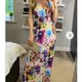 USD 29,  Shop Purple Floral Print Maxi Dress For Women