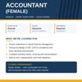 Al-Jubail - ACCOUNTANT (FEMALE)