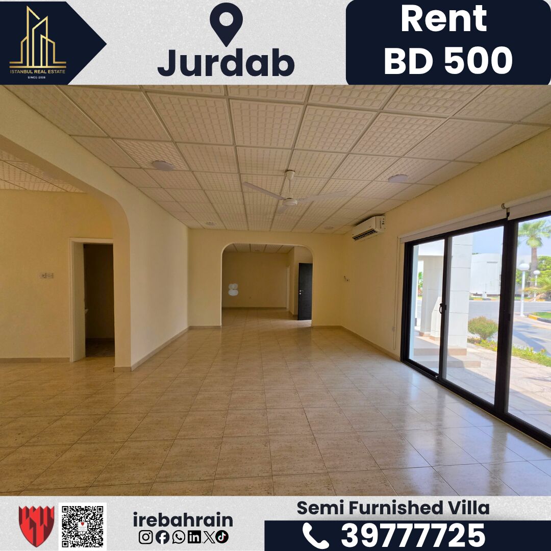 Isa Town, Villas, BHD 500,  Semi-Furnished Villa For Rent &ndash; Jurdab | BD 500/-