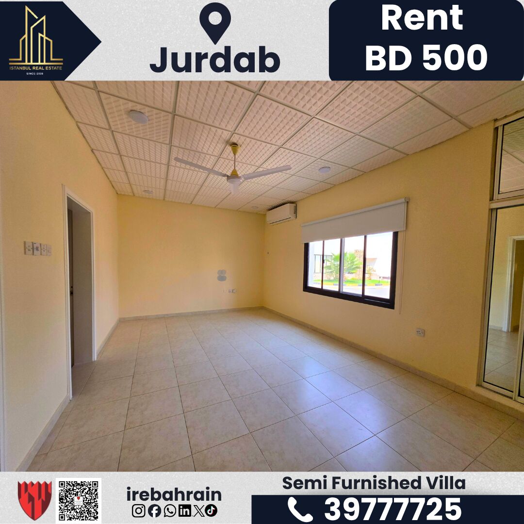 Isa Town, Villas, BHD 500,  Semi-Furnished Villa For Rent &ndash; Jurdab | BD 500/-