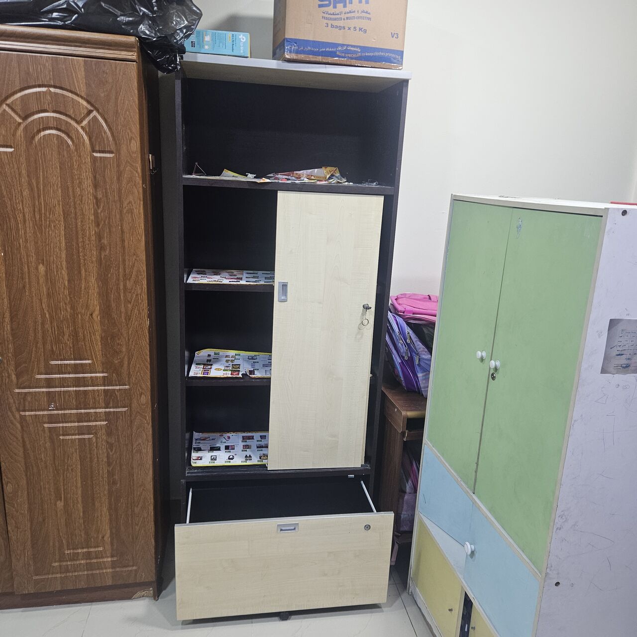 Gudaibiya, Furniture, BHD 30,  2 Nos Double Door Cupboard Wardrobe Neat Condition