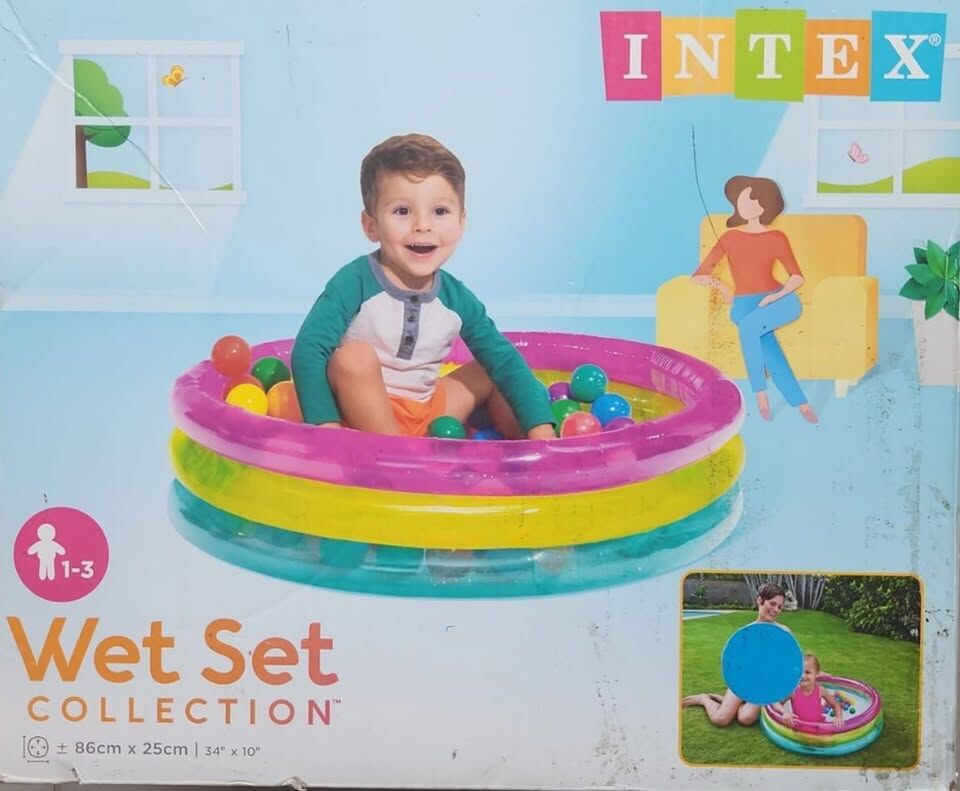 Riyadh, Toys & Games, SAR 40,  Intex Inflatable Baby 50 Balls Pit, 86 X 25 Cm