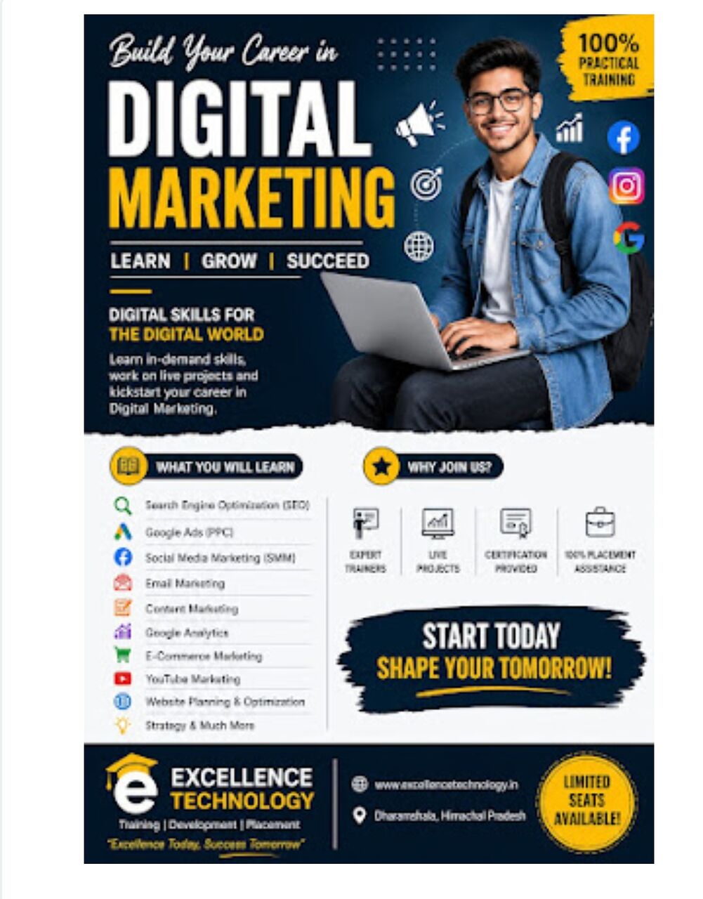 Chandigarh, Jobs, Digital Marketing Course In Dharmahala