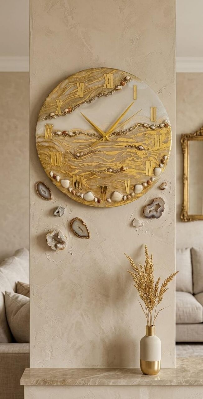 Yanbu, Household Items, SAR 150,  Handcrafted 30 Cm Wall Clock/Unique Home Decor & Gifts.