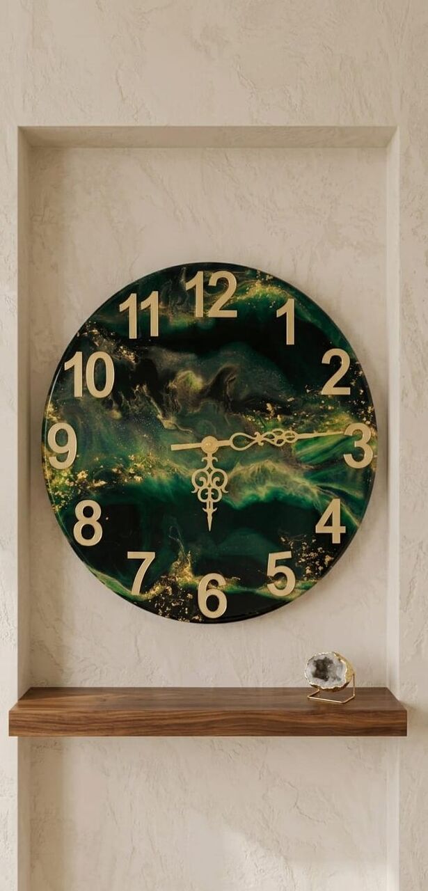 Yanbu, Household Items, SAR 150,  Handcrafted 30 Cm Wall Clock/Unique Home Decor & Gifts.