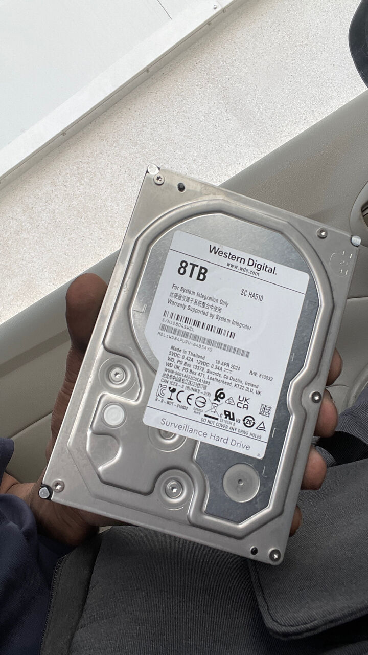 Riyadh, Computers, SAR 650,  Western Digital WD 8TB Surveillance Hard Drive &ndash; 3.5&rdquo; HDD