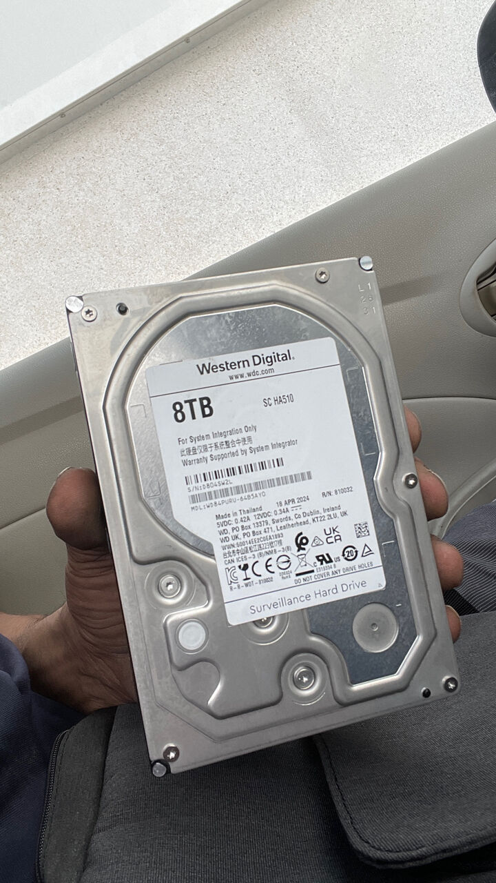 Riyadh, Computers, SAR 650,  Western Digital WD 8TB Surveillance Hard Drive &ndash; 3.5&rdquo; HDD