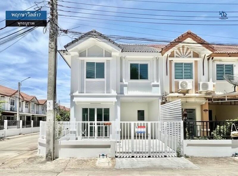 Bangkok, Real Estate For Sale, THB 2590000,  3 BR,  22 Sq. Feet,  LN-147 2-story Townhouse For Sale, Pruksa Ville 17, Phutthabucha 36, ​​area 22.4 Sq M, 3