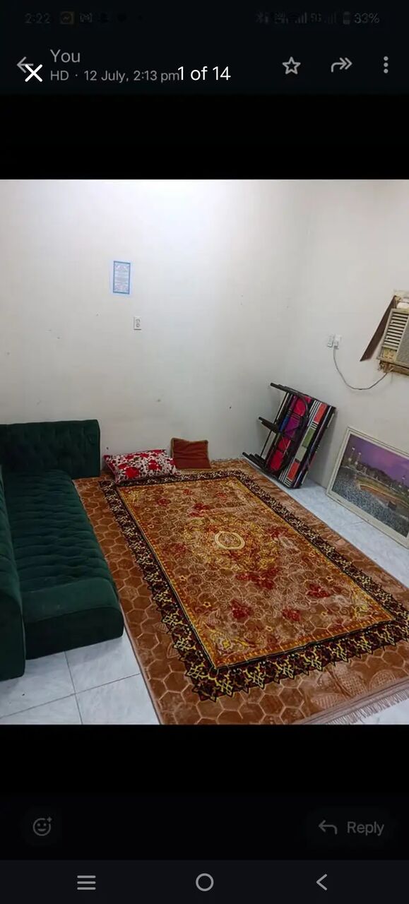 Thuqbah, Rooms for Rent, SAR 625/month,  Furnished,  Room For Exactive Bachelor Room Is Sapret Every Thing Is Available Single Bed Split New Ac