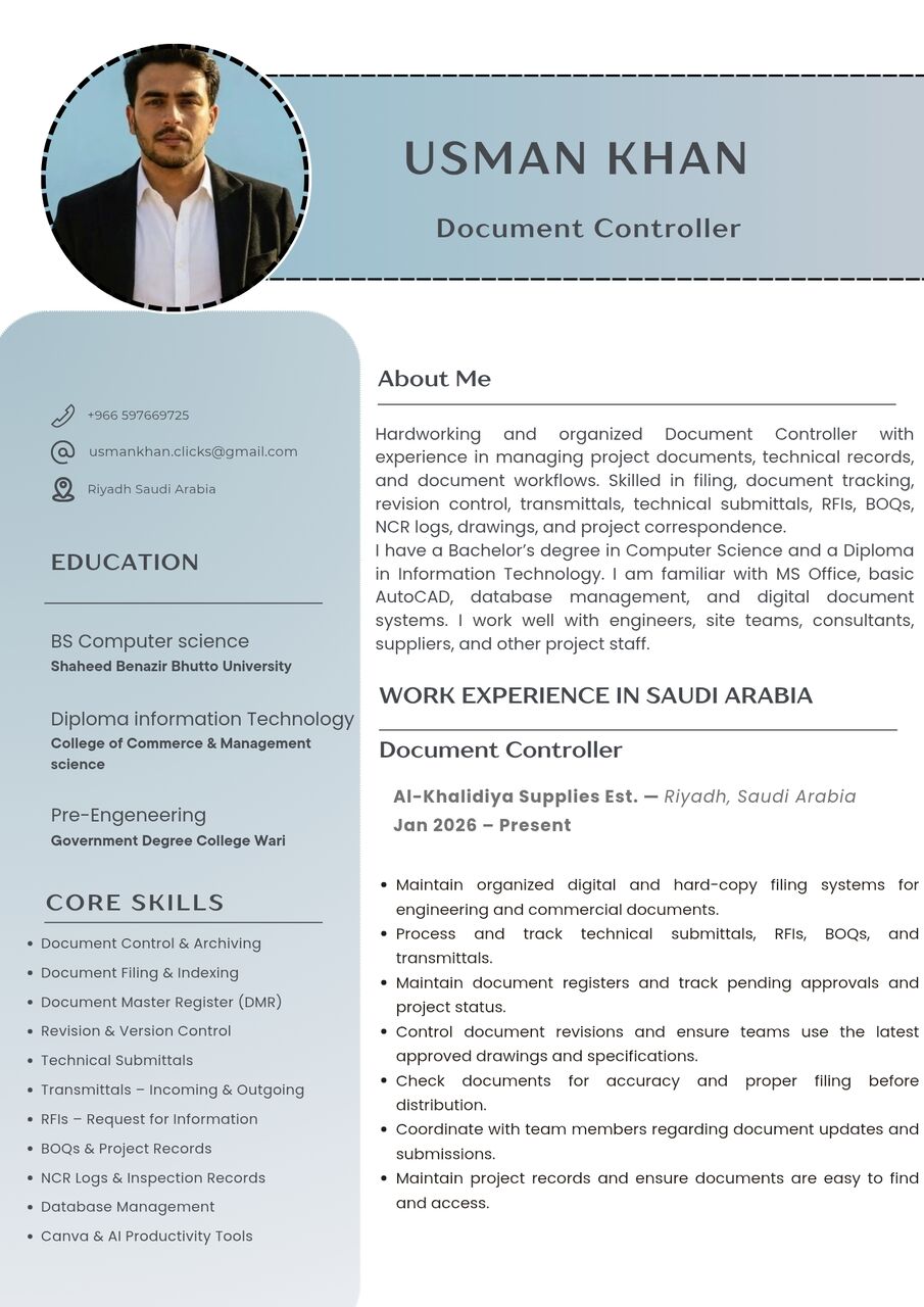 Riyadh, Job Seekers, Documents Controller