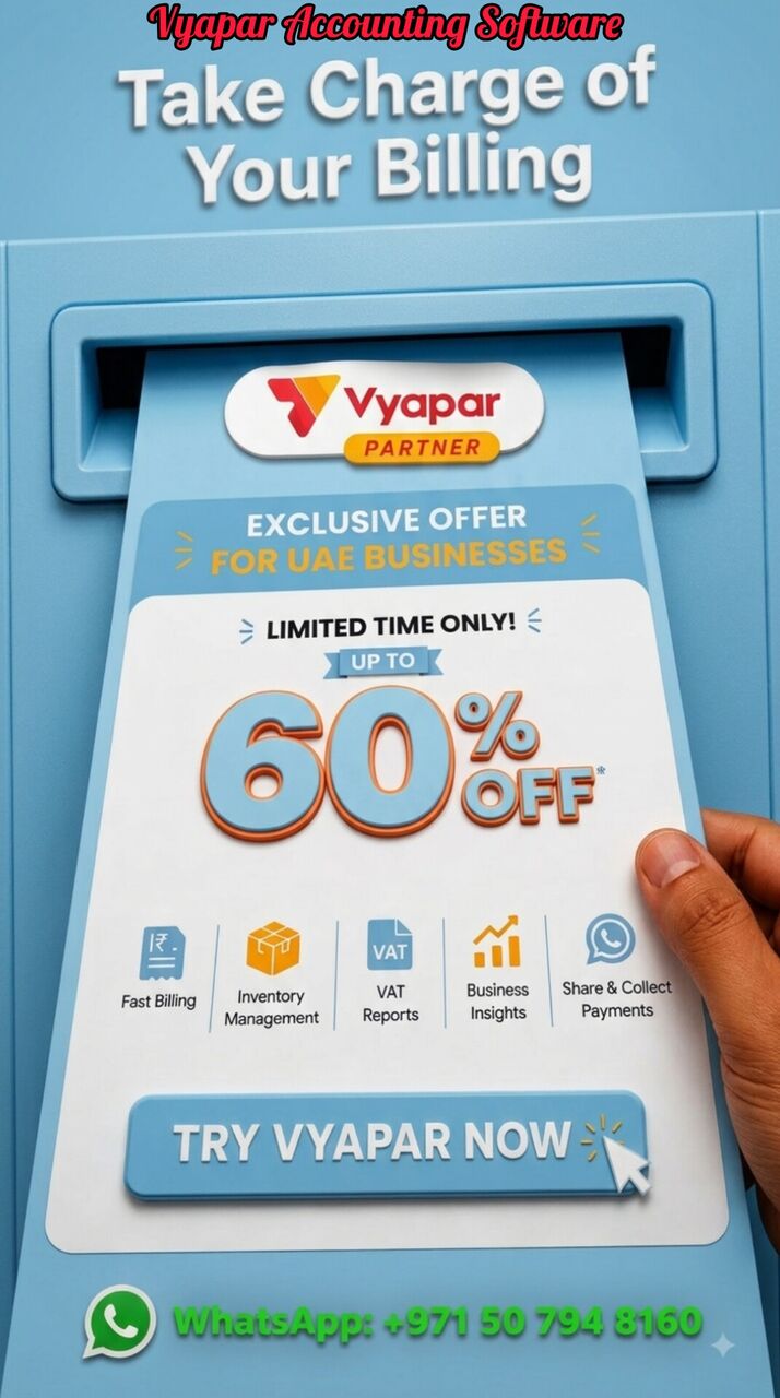 Dubai, Accounting, Vyapar UAE Software