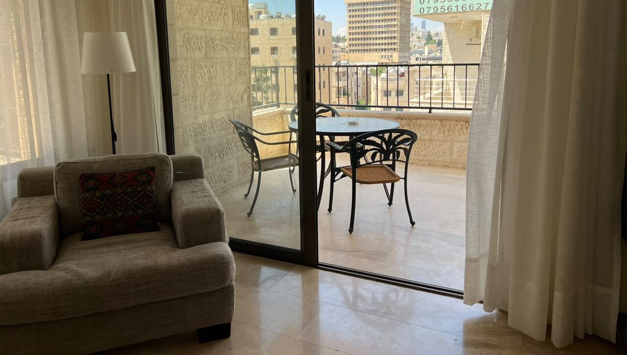 Jabal Al-Weibdeh, Apartments, Flats, Houses & Villas, JOD 16000/year,  Furnished,  3 BR,  Fully Furnished 3B Apart With Baconly In Jabal Webdeh 00962777688956
