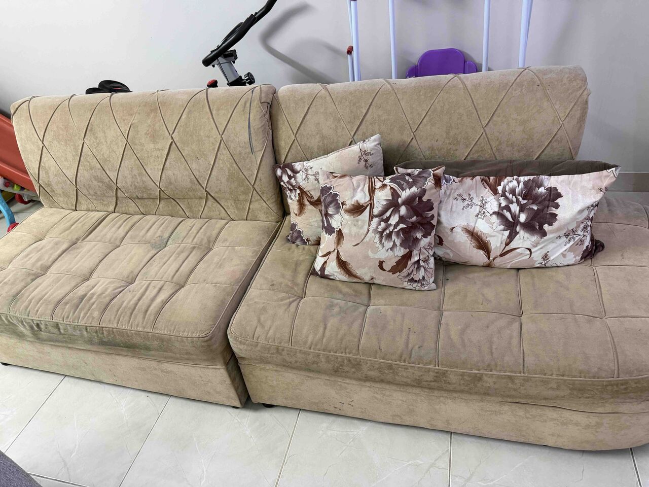 Umm Al Hamam, Furniture, Sofa And Baby Walker For Free