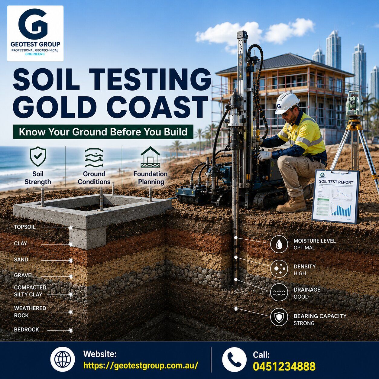 Brisbane, Business, Soil Testing Gold Coast: Why Pre-Construction Soil Investigation Matters On The Gold Coast