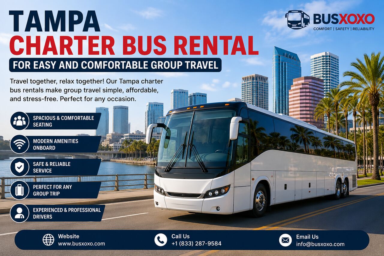 New York, Travel, Tampa Charter Bus Rental For Easy And Comfortable Group Travel