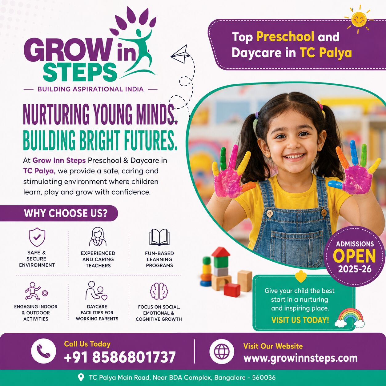 Bangalore, Daycare, Top Preschool And Daycare In TC Palya